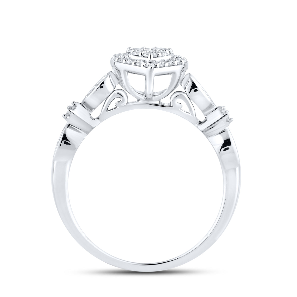 10kt White gold 0.34 CTW Fashion Diamond ring