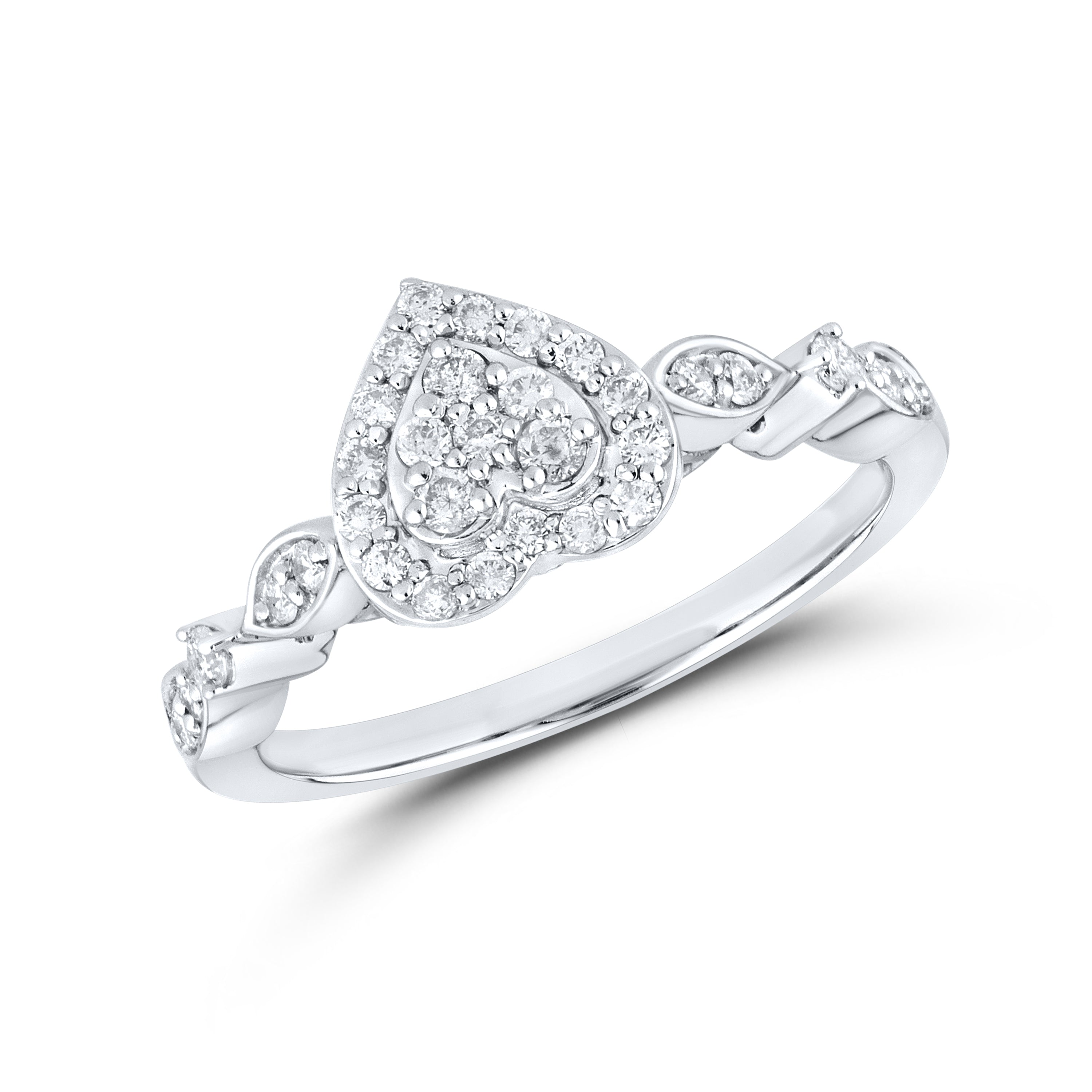 10kt White gold 0.34 CTW Fashion Diamond ring