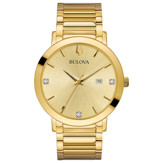 Bulova Men’s Diamond-Accented Watch – Two-Tone Stainless Steel