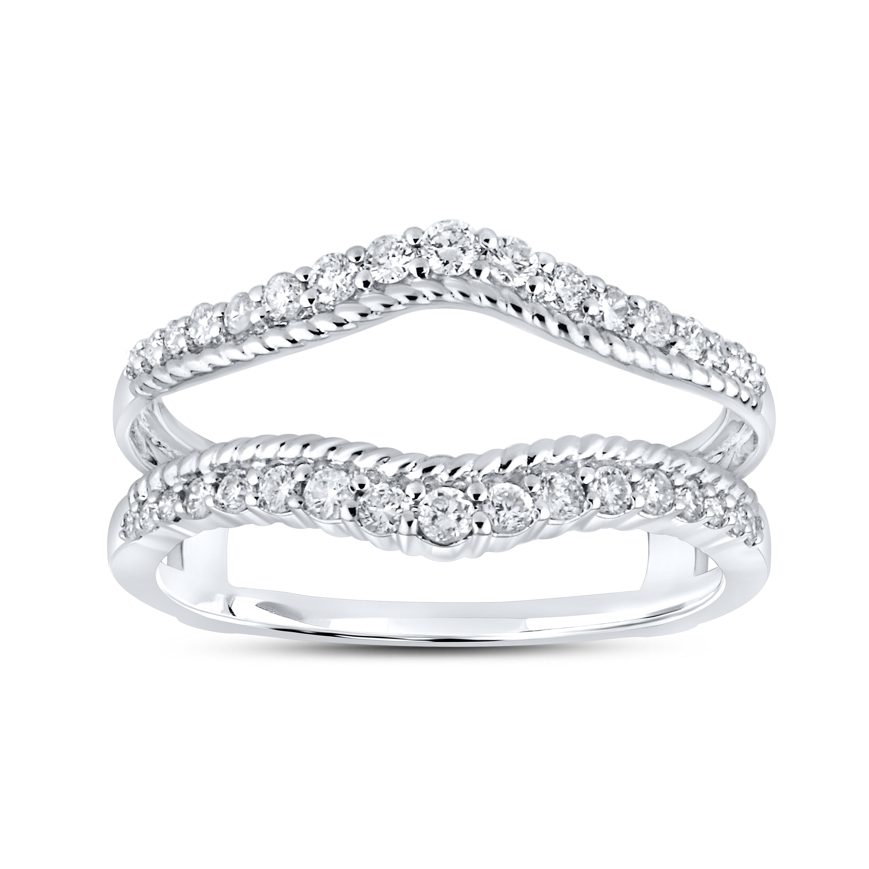 14K WHITE GOLD ENHANCER 0.40 CTW