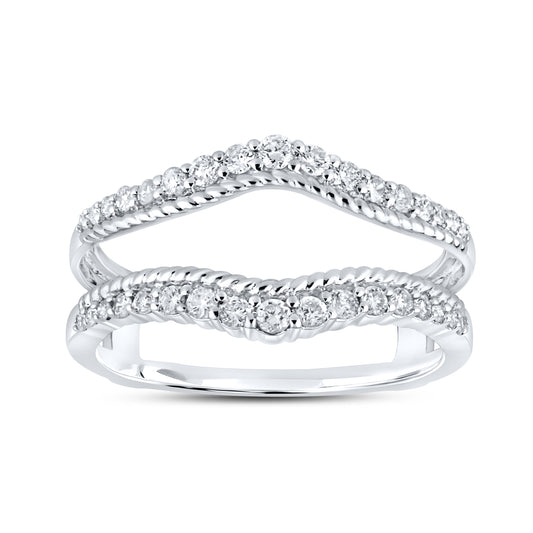 14K WHITE GOLD ENHANCER 0.40 CTW