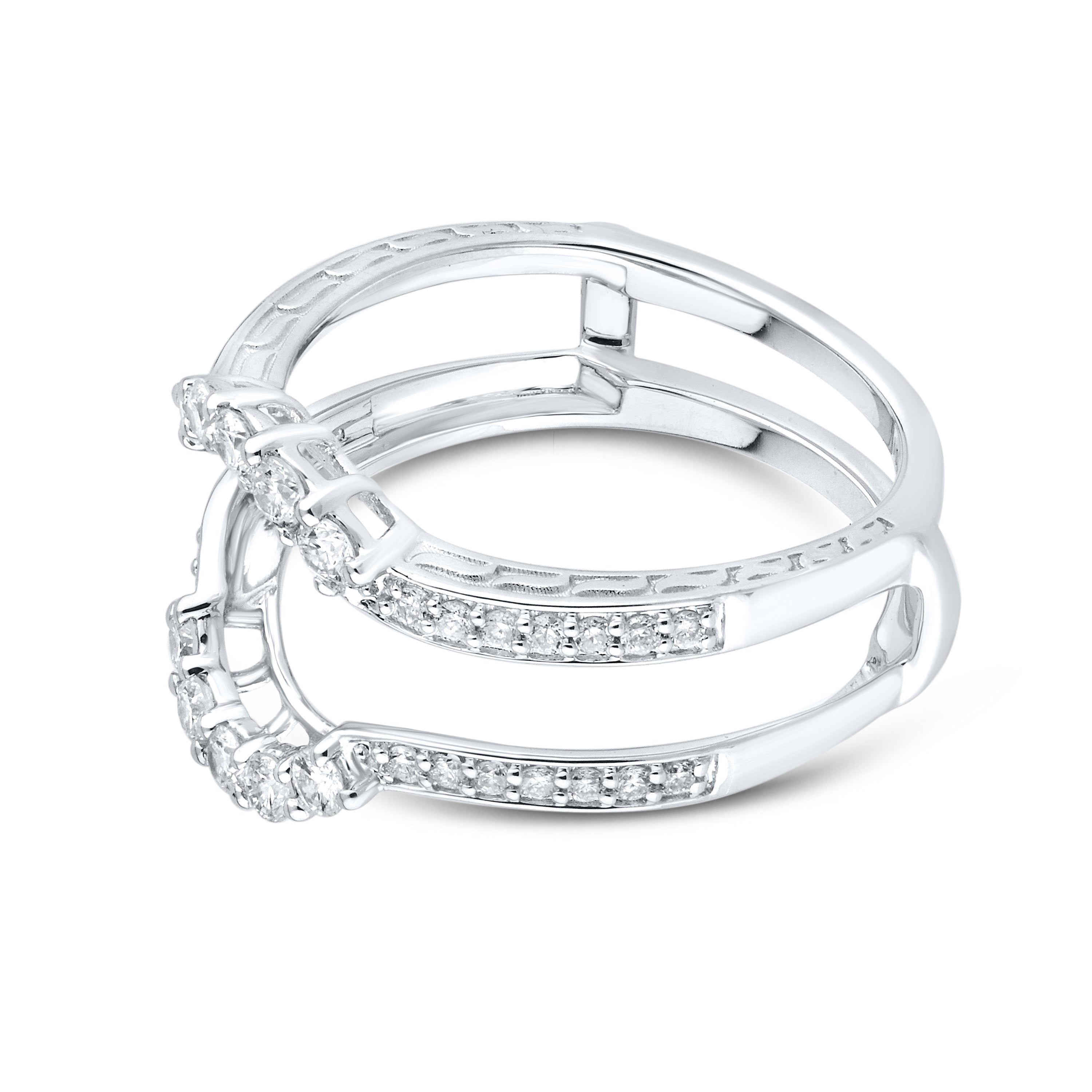 14K WHITE GOLD ENHANCER 0.56 CTW