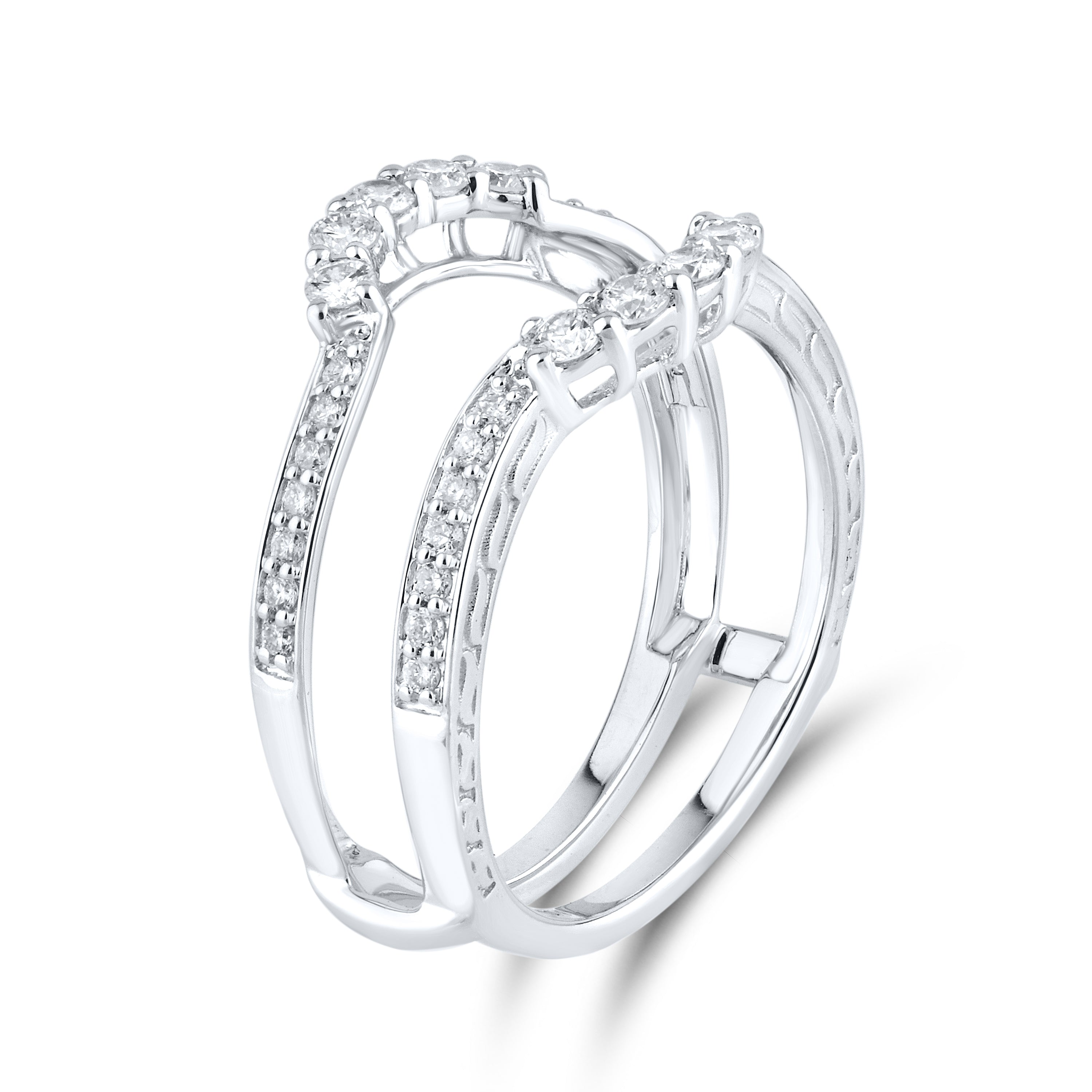 14K WHITE GOLD ENHANCER 0.56 CTW