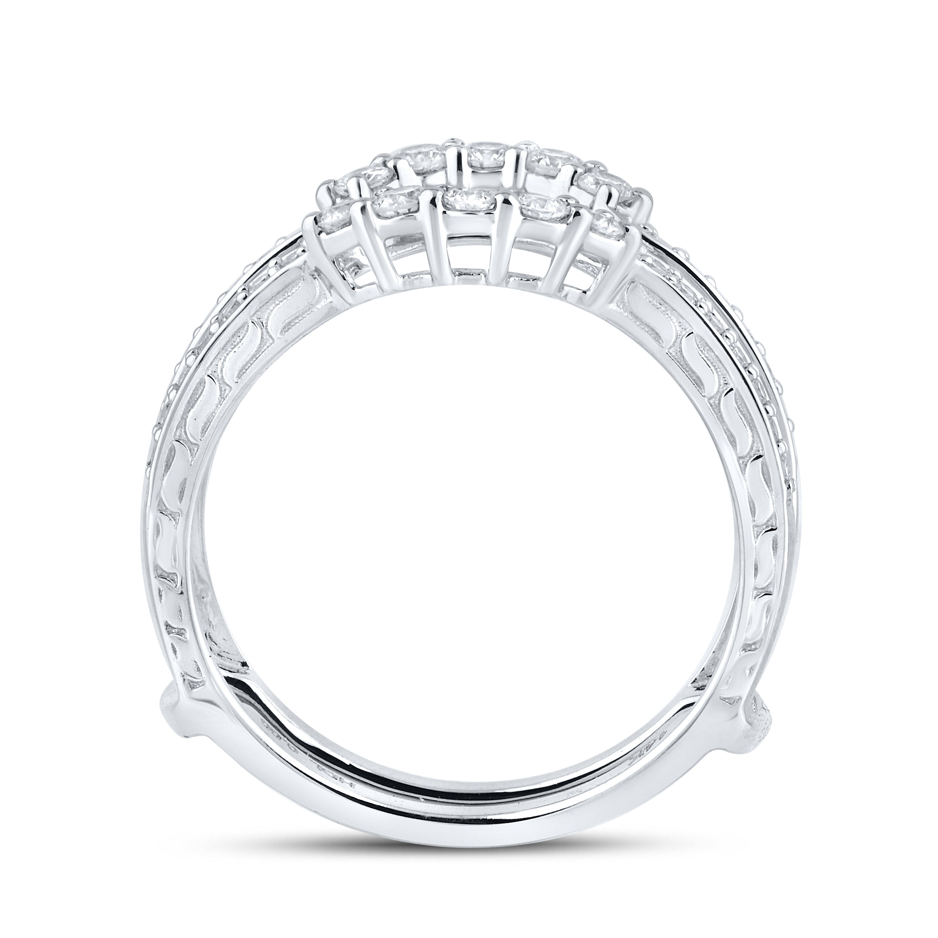 14K WHITE GOLD ENHANCER 0.56 CTW