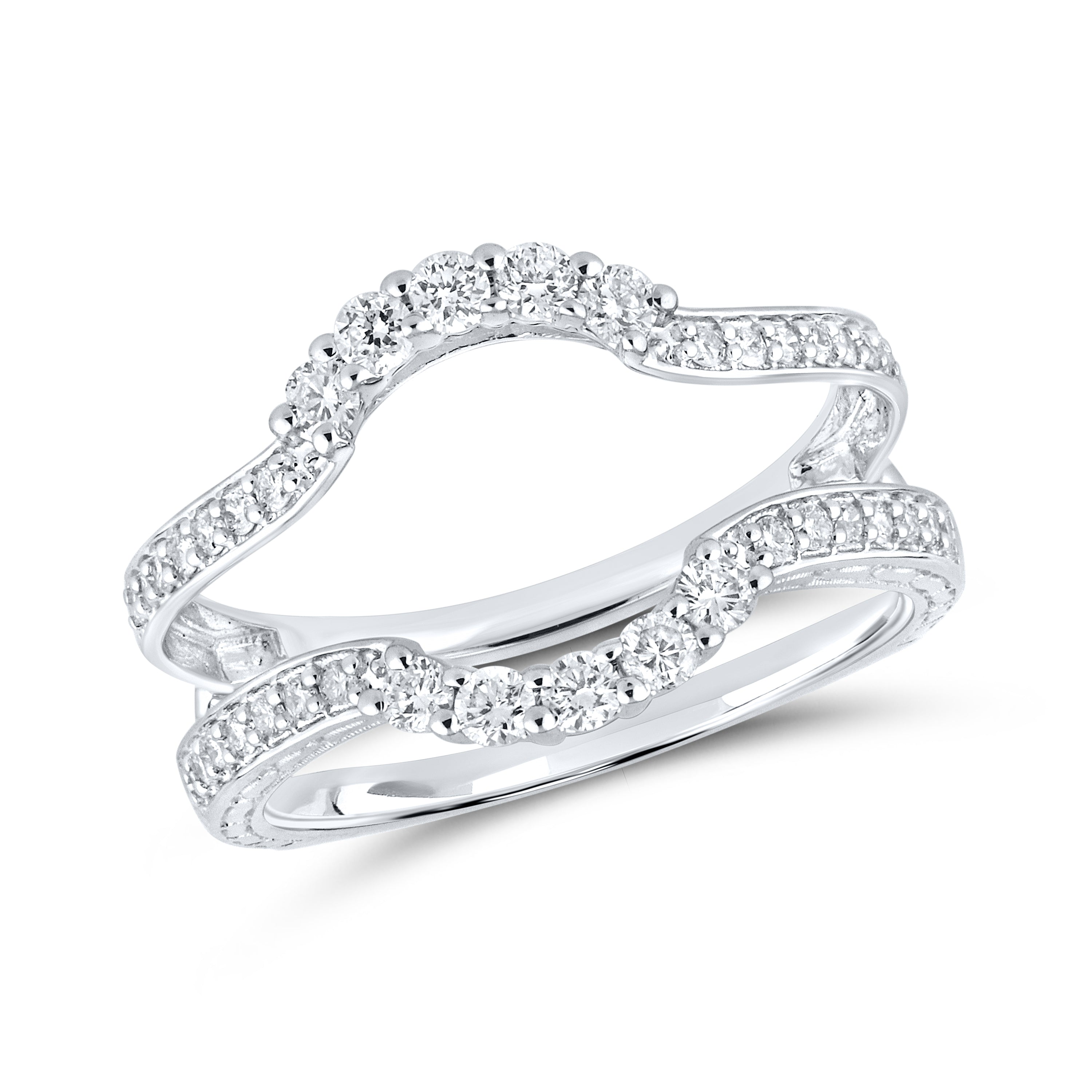 14K WHITE GOLD ENHANCER 0.56 CTW