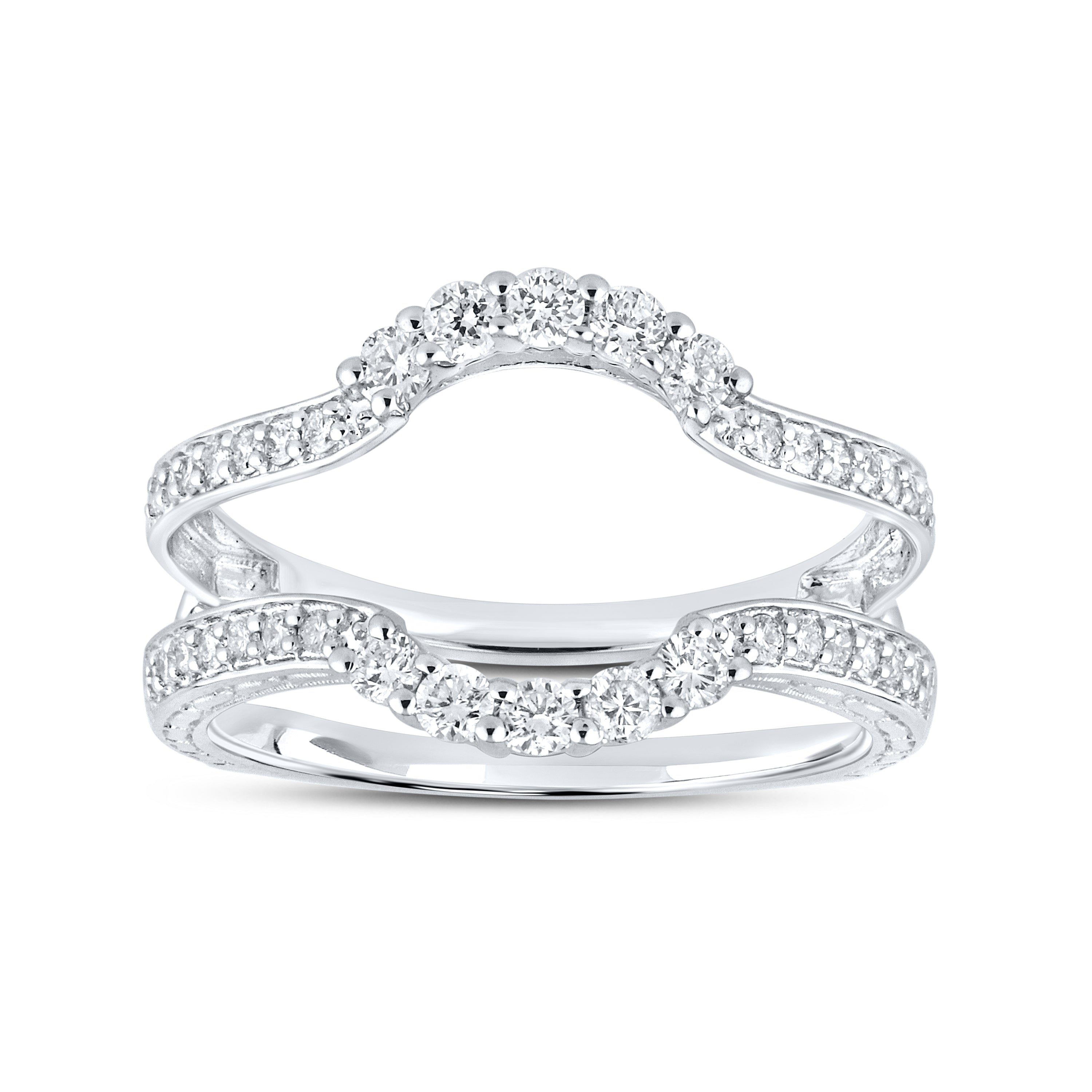 14K WHITE GOLD ENHANCER 0.56 CTW