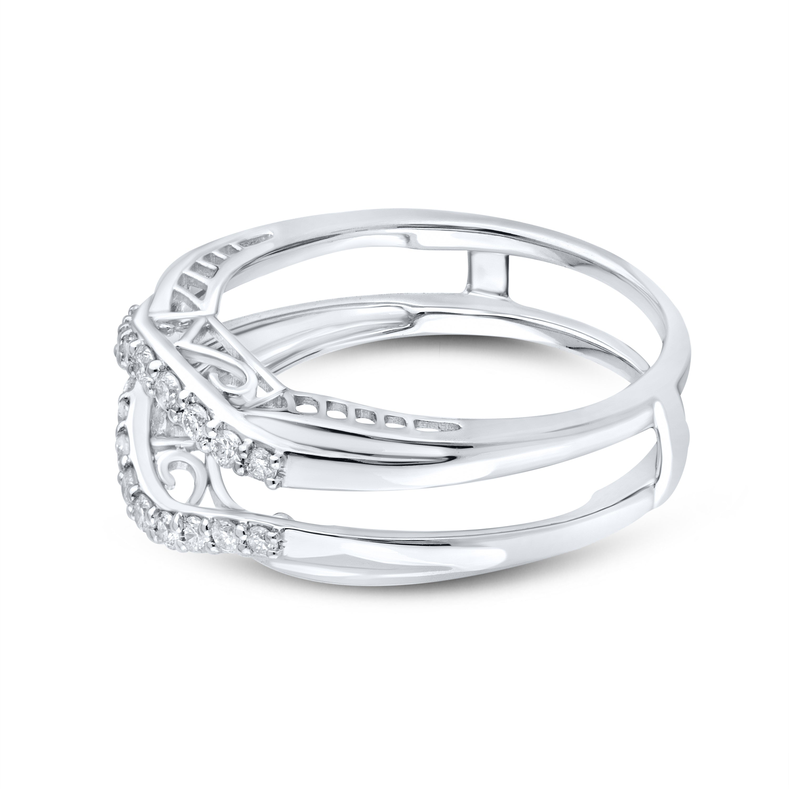 14K WHITE GOLD Diamond ENHANCER 0.27 CTW