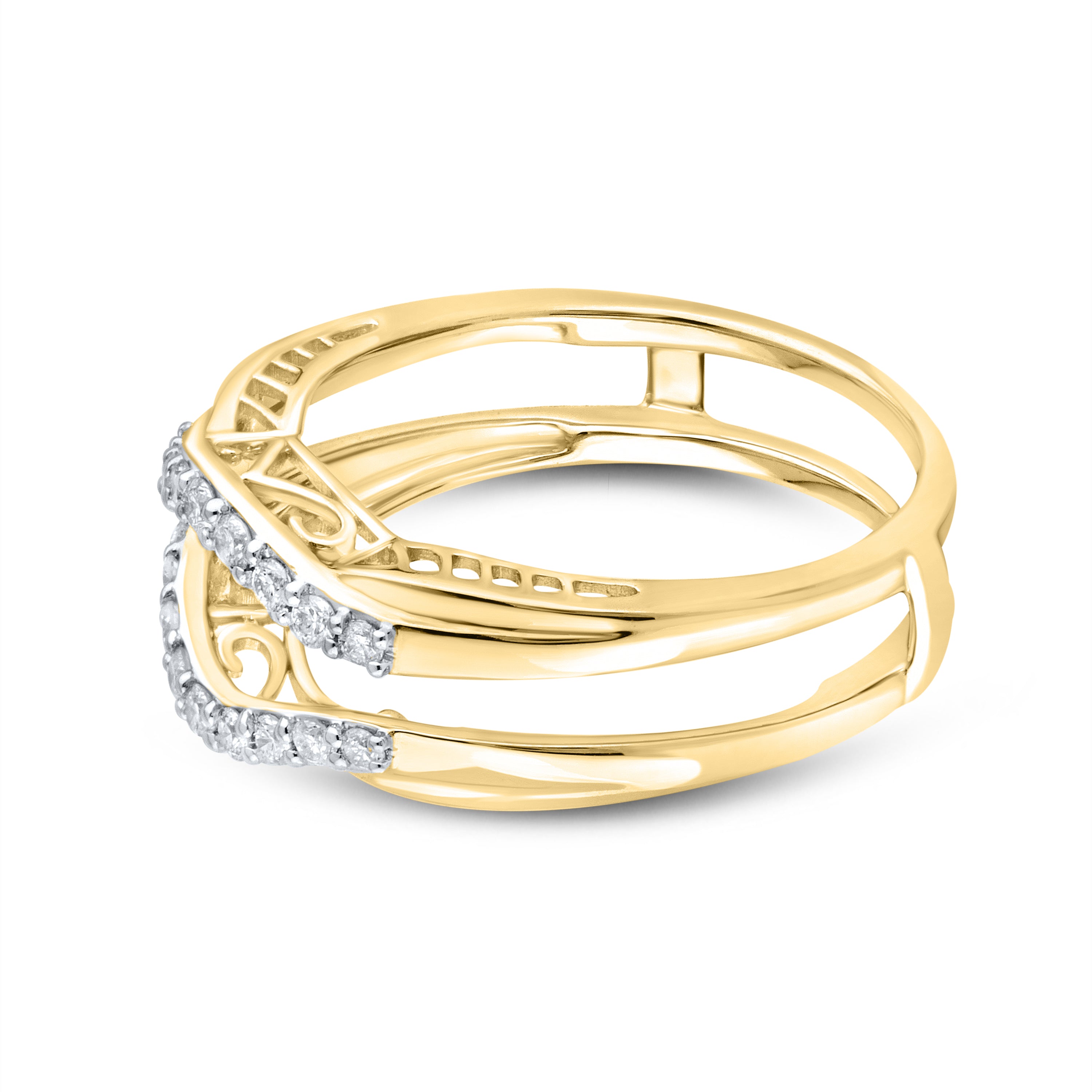 14KT YELLOW GOLD Diamond ENHANCER 0.27 CTW