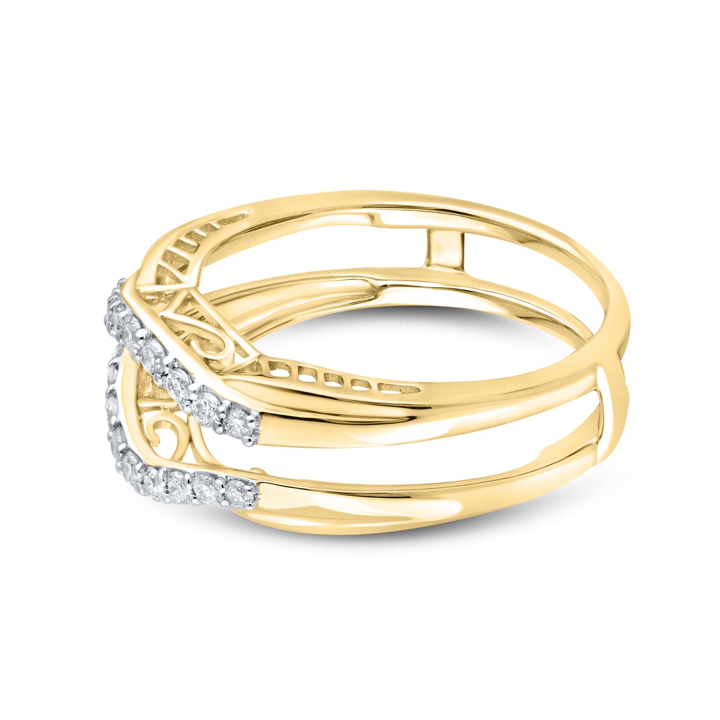 14KT YELLOW GOLD Diamond ENHANCER 0.27 CTW