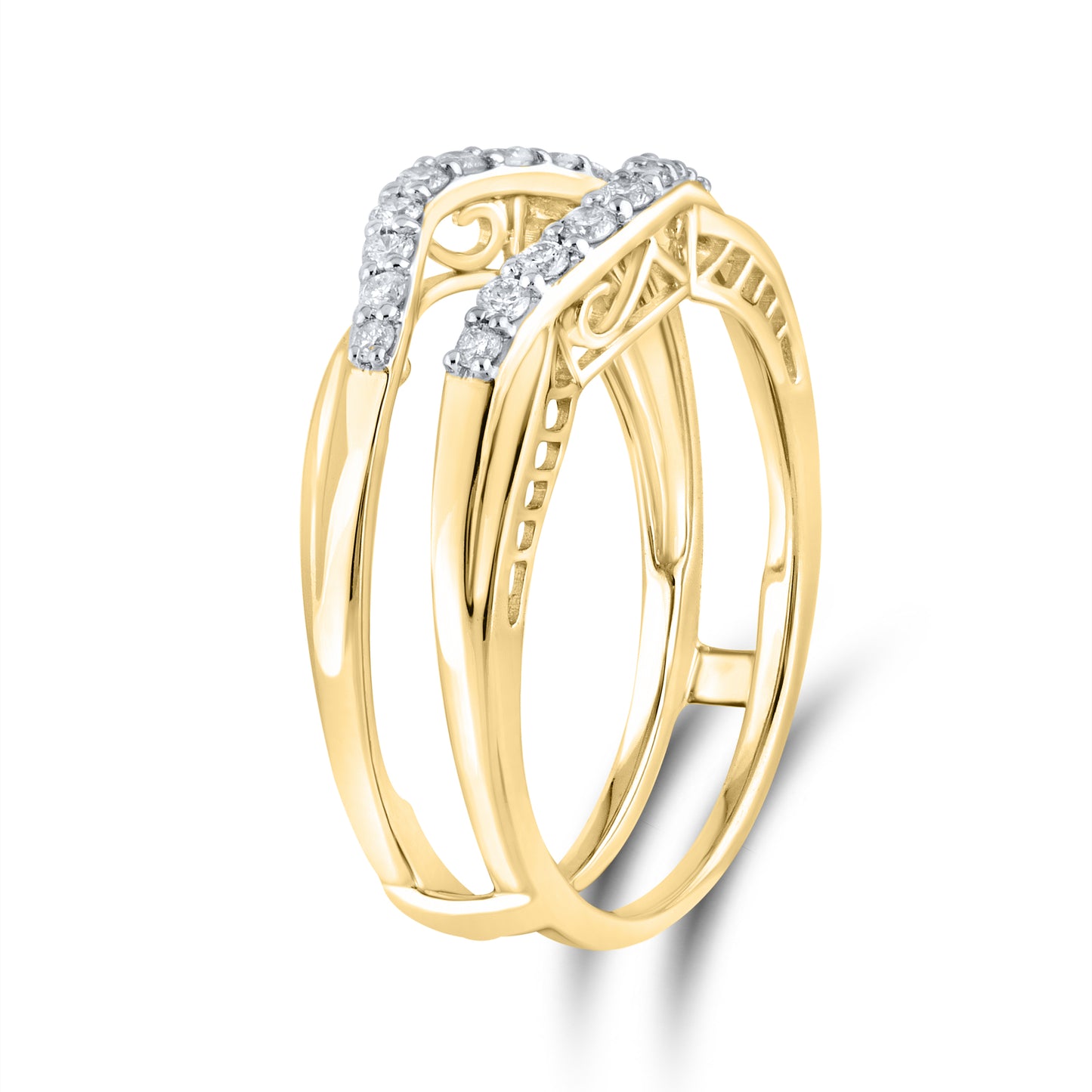 14KT YELLOW GOLD Diamond ENHANCER 0.27 CTW