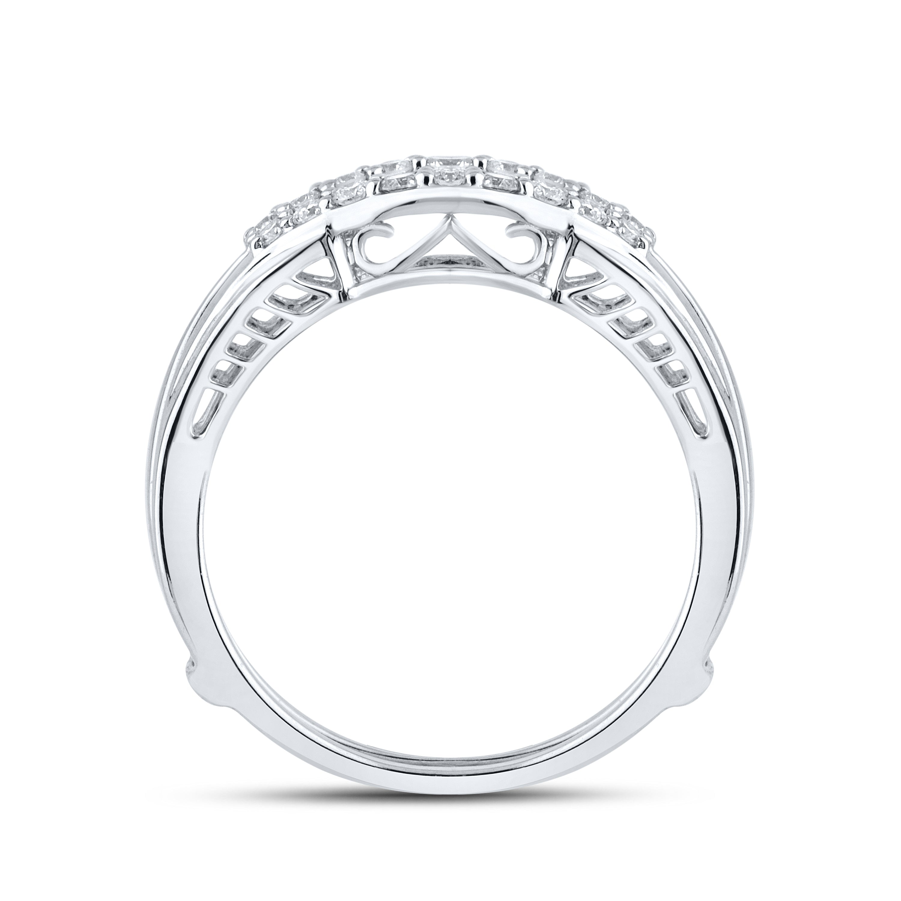 14K WHITE GOLD Diamond ENHANCER 0.27 CTW