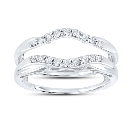 14K WHITE GOLD Diamond ENHANCER 0.27 CTW