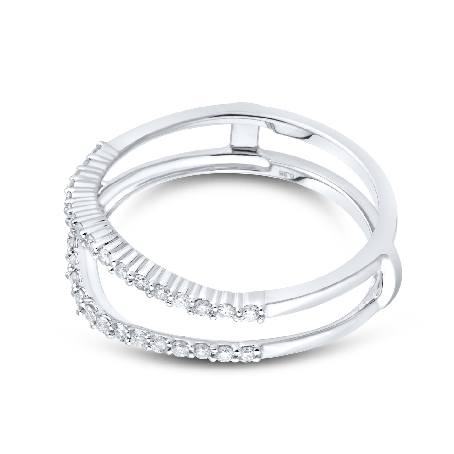 14KT WHITE GOLD ENHANCER 0.25 CTW