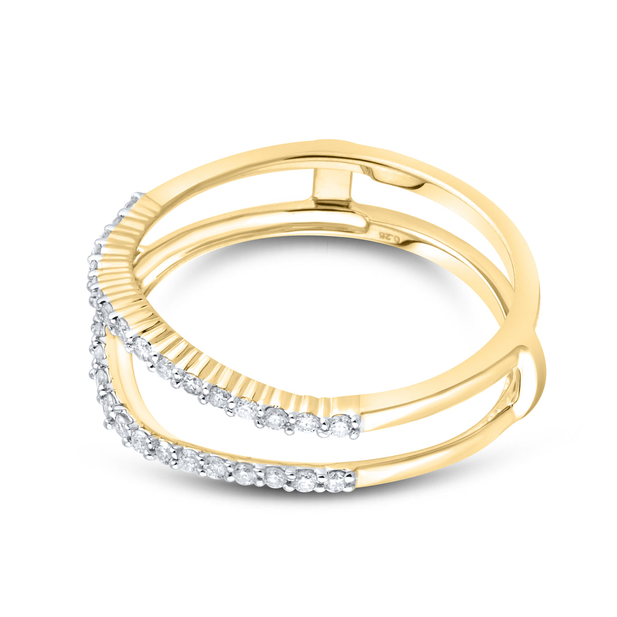 14KT YELLOW GOLD ENHANCER 0.25 CTW