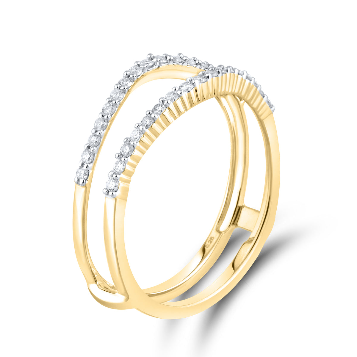 14KT YELLOW GOLD ENHANCER 0.25 CTW