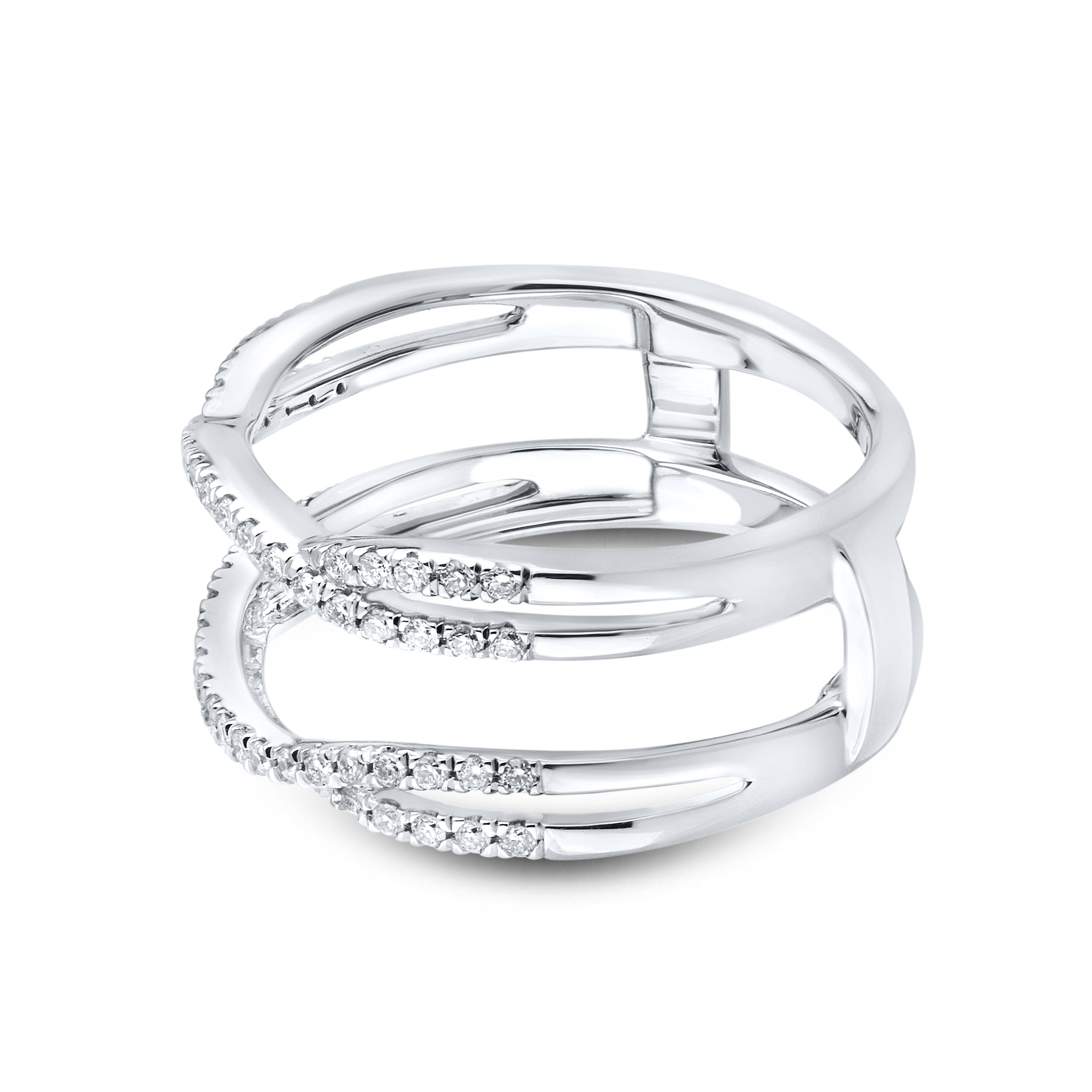 10K WHITE GOLD Natural Diamond ENHANCER 0.33 CTW