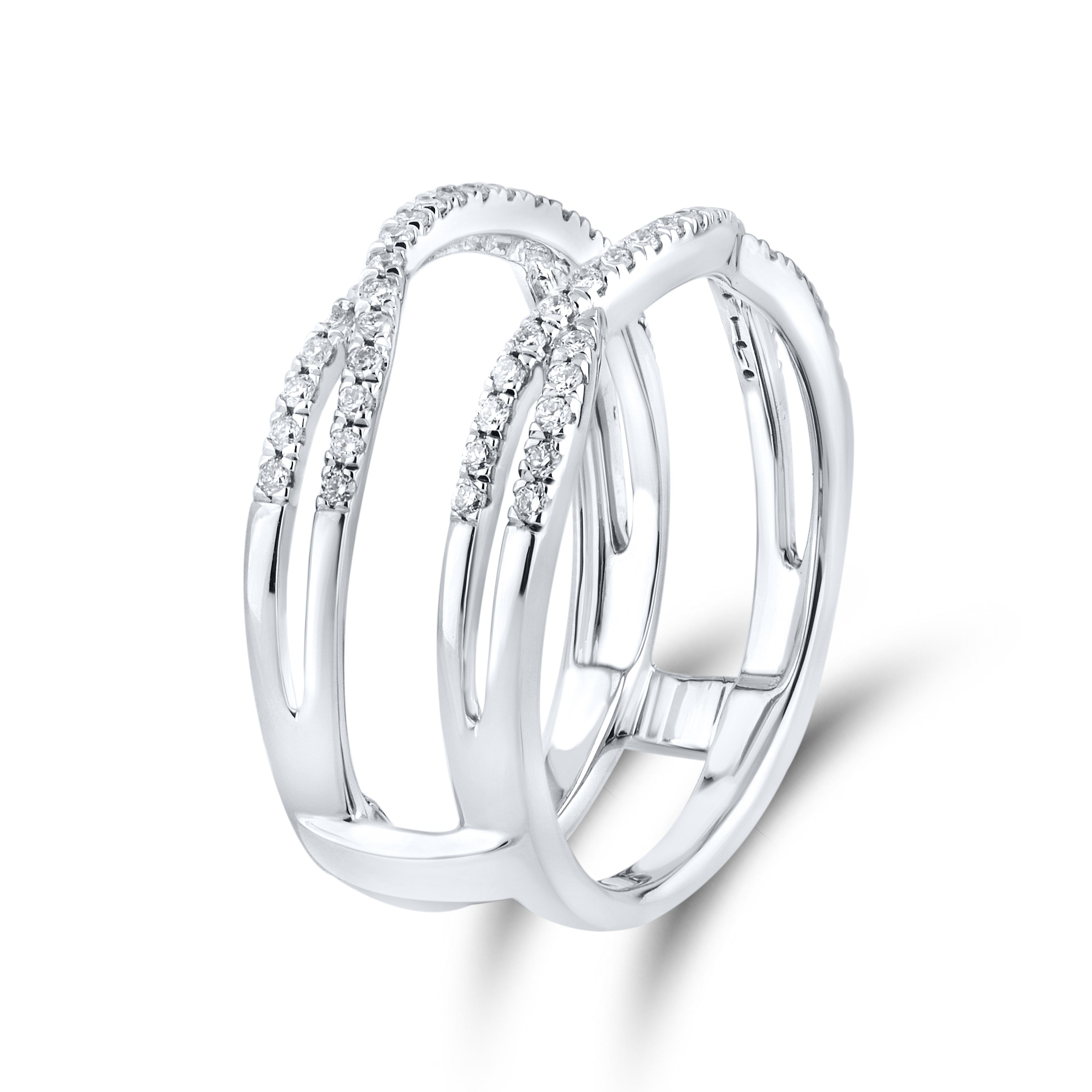 10K WHITE GOLD Natural Diamond ENHANCER 0.33 CTW