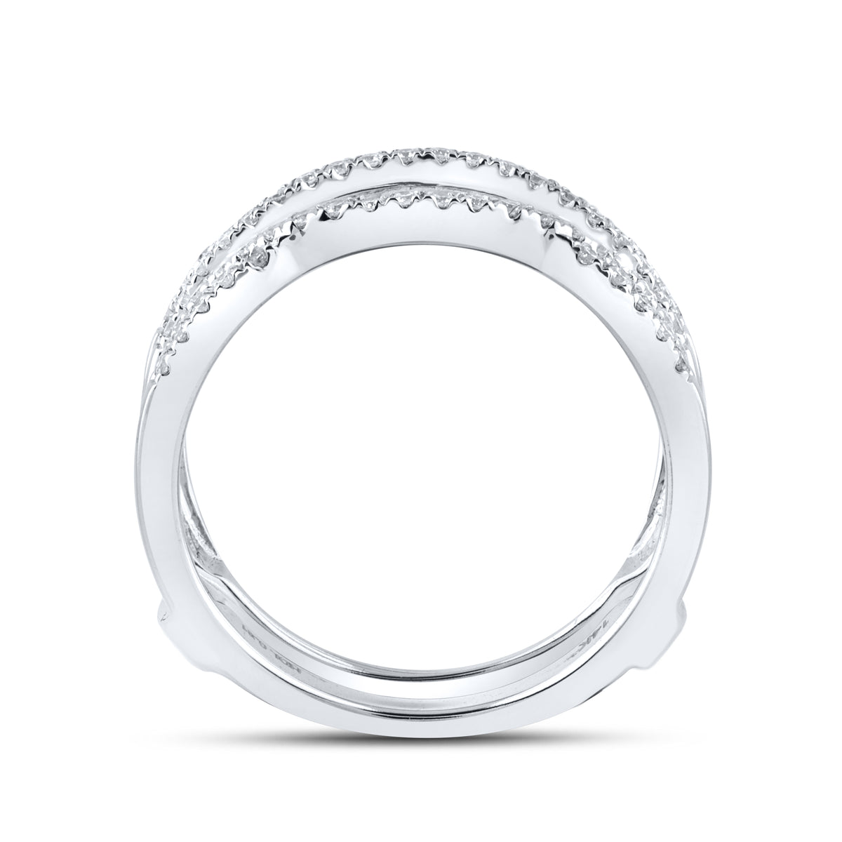 10K WHITE GOLD Natural Diamond ENHANCER 0.33 CTW
