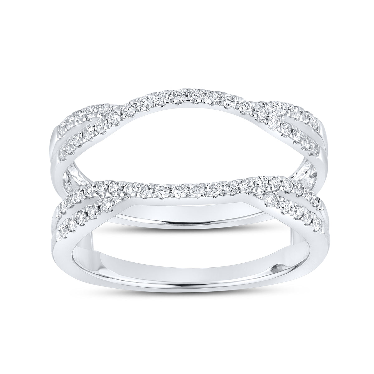 10K WHITE GOLD Natural Diamond ENHANCER 0.33 CTW