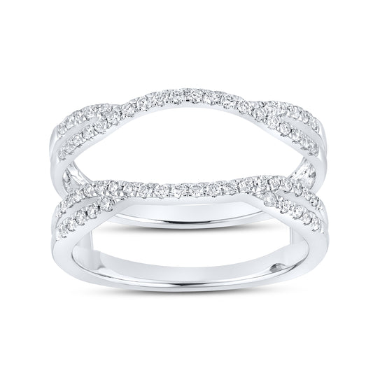 10K WHITE GOLD Natural Diamond ENHANCER 0.33 CTW
