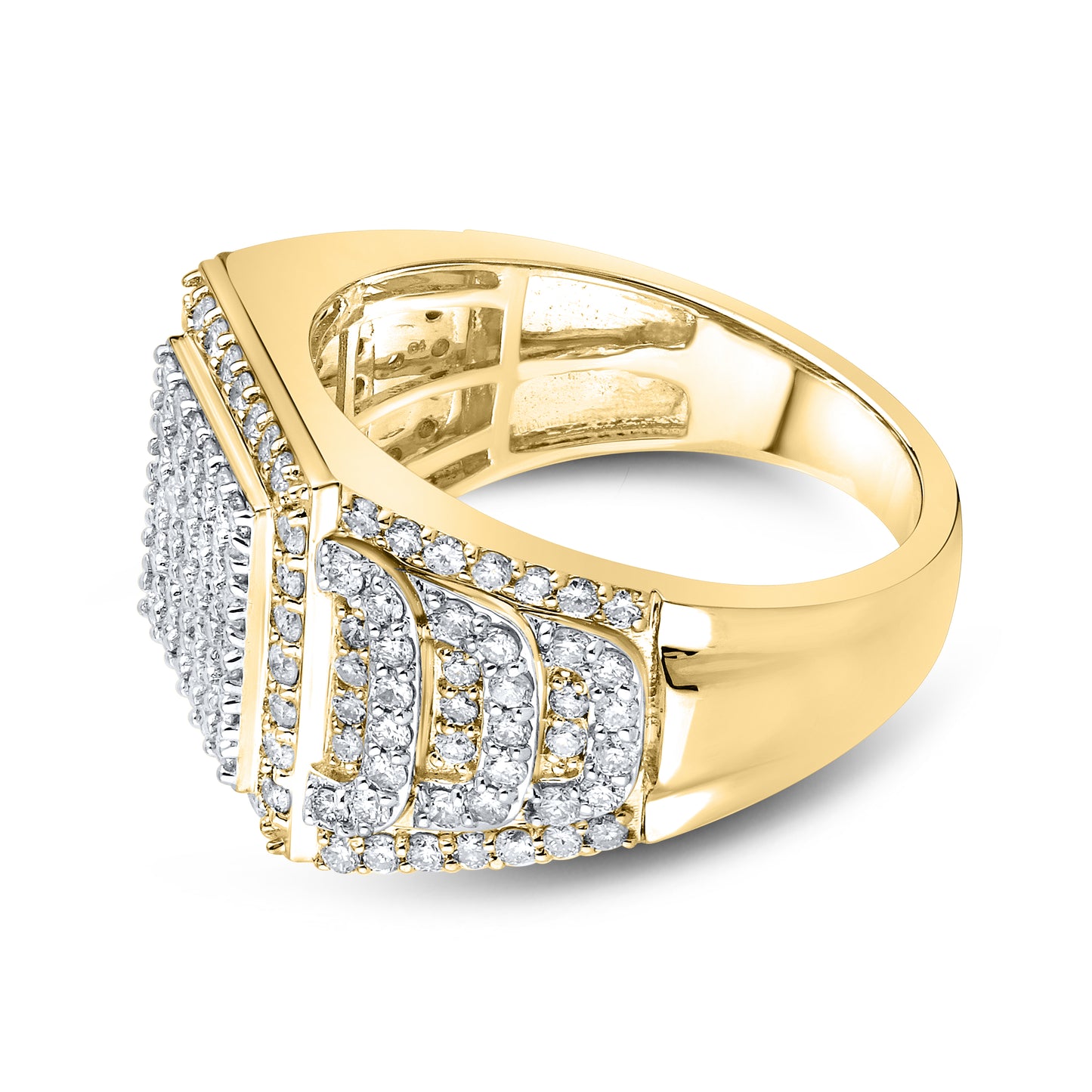 10KT YELLOW GOLD 1.95 CTW MEN'S DIAMOND RINGS