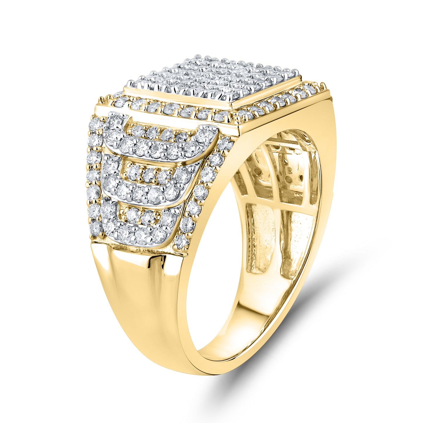 10KT YELLOW GOLD 1.95 CTW MEN'S DIAMOND RINGS
