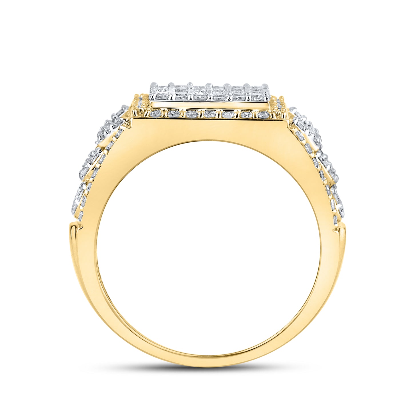10KT YELLOW GOLD 1.95 CTW MEN'S DIAMOND RINGS