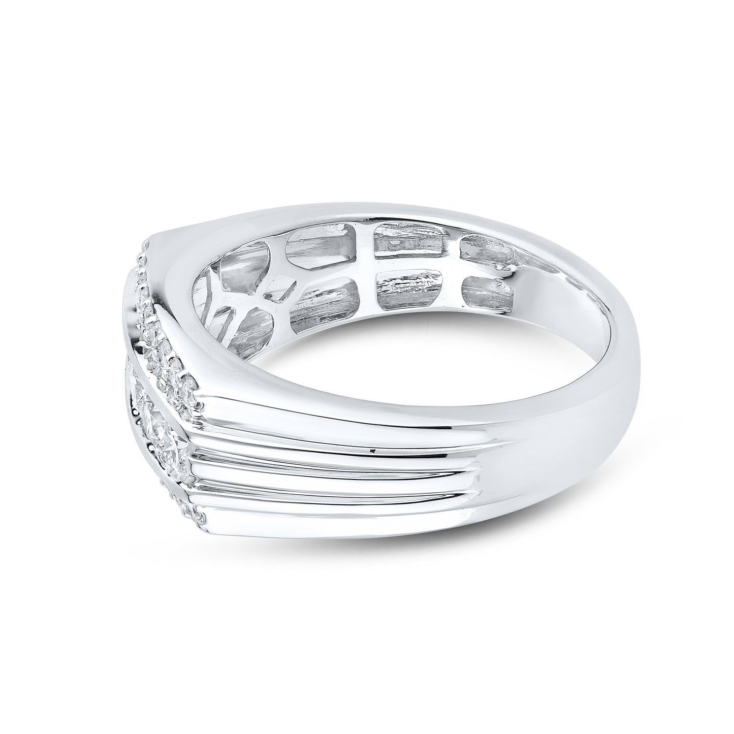 14KT WHITE GOLD 1.01 CTW MEN'S DIAMOND RING
