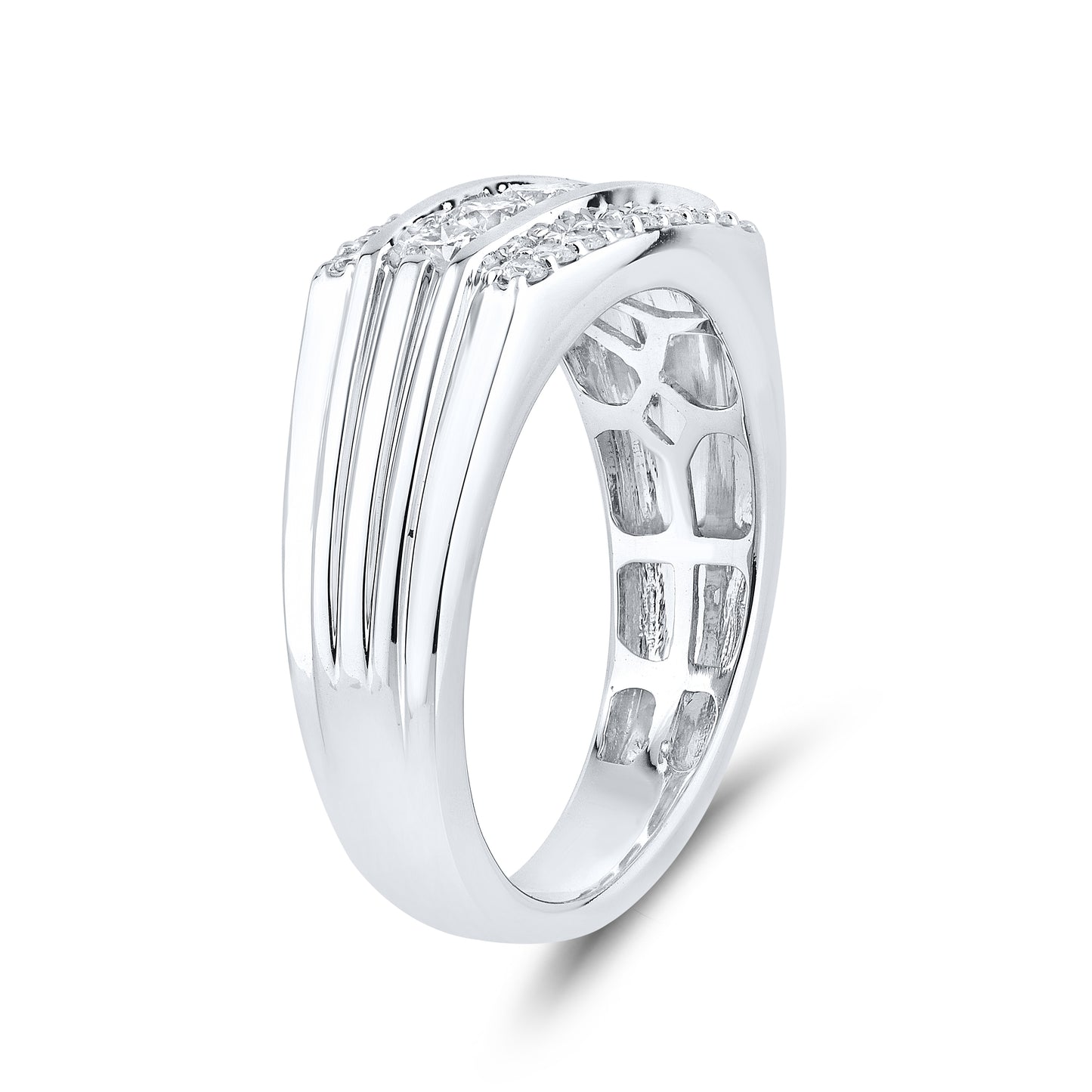 14KT WHITE GOLD 1.01 CTW MEN'S DIAMOND RING