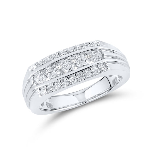 14KT WHITE GOLD 1.01 CTW MEN'S DIAMOND RING