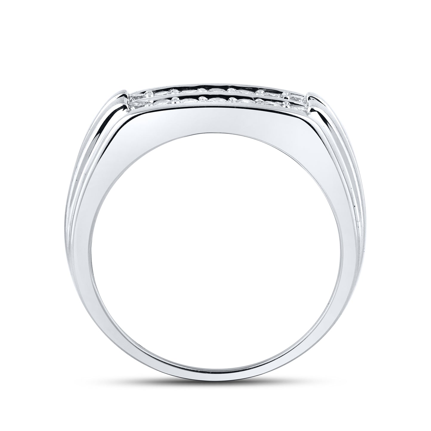 14KT WHITE GOLD 0.47 CTW MEN'S DIAMOND RING