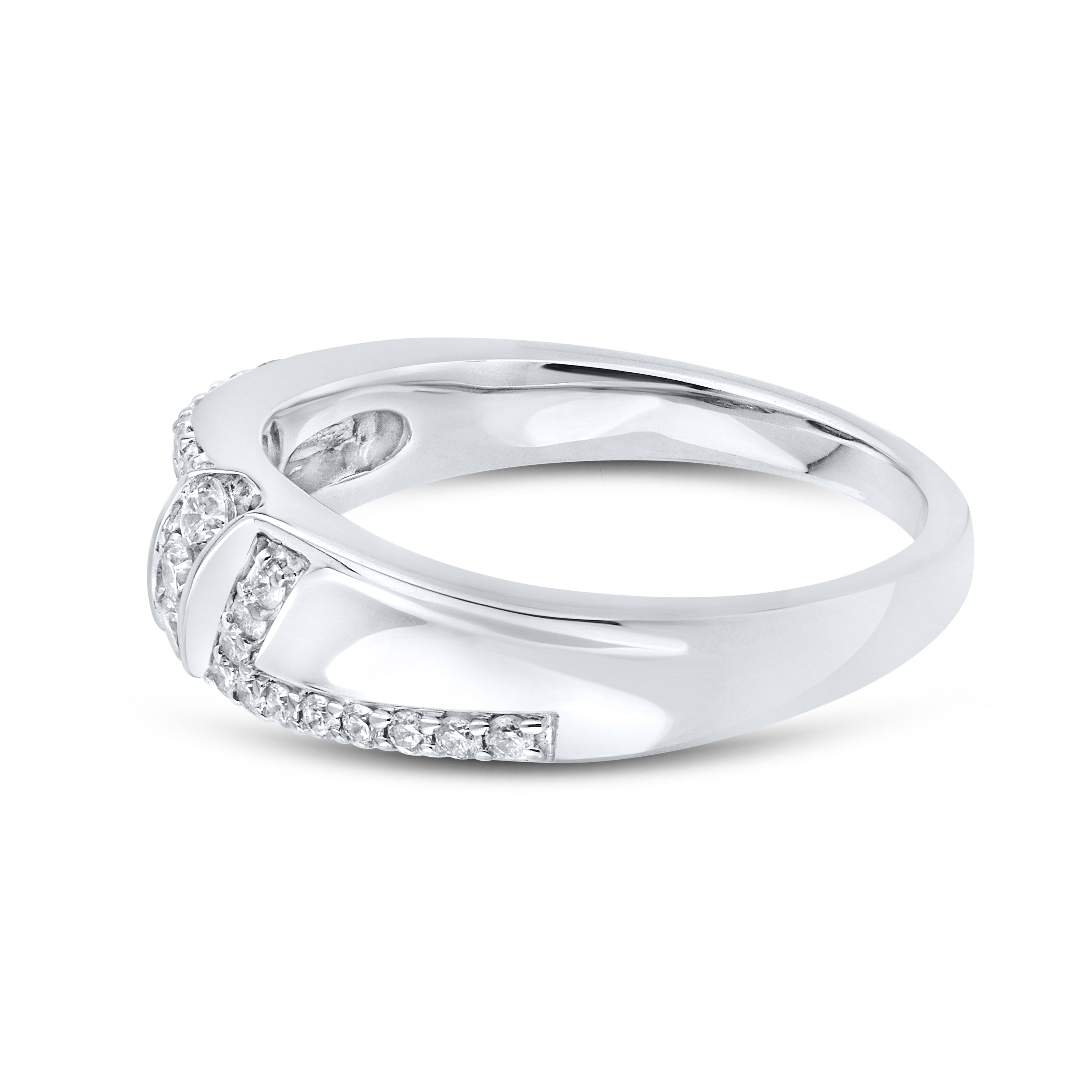 14KT WHITE GOLD 0.48 CTW MEN'S DIAMOND RING