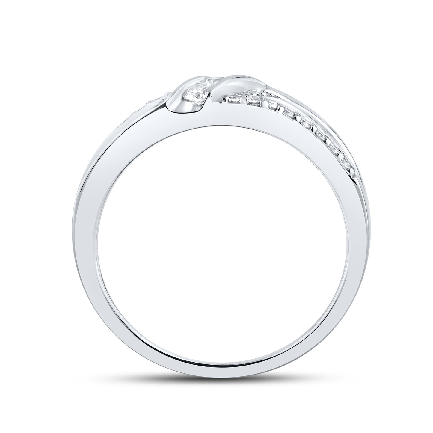 14KT WHITE GOLD 0.48 CTW MEN'S DIAMOND RING