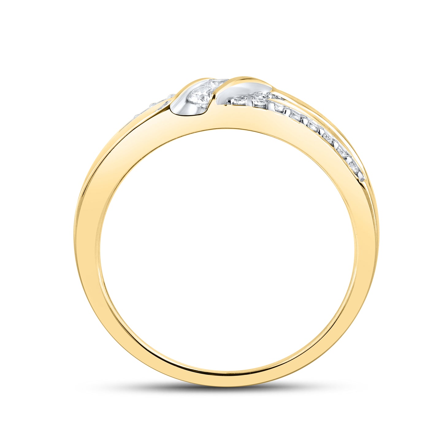 14KT YELLOW GOLD 0.50 CTW MEN'S DIAMOND RING