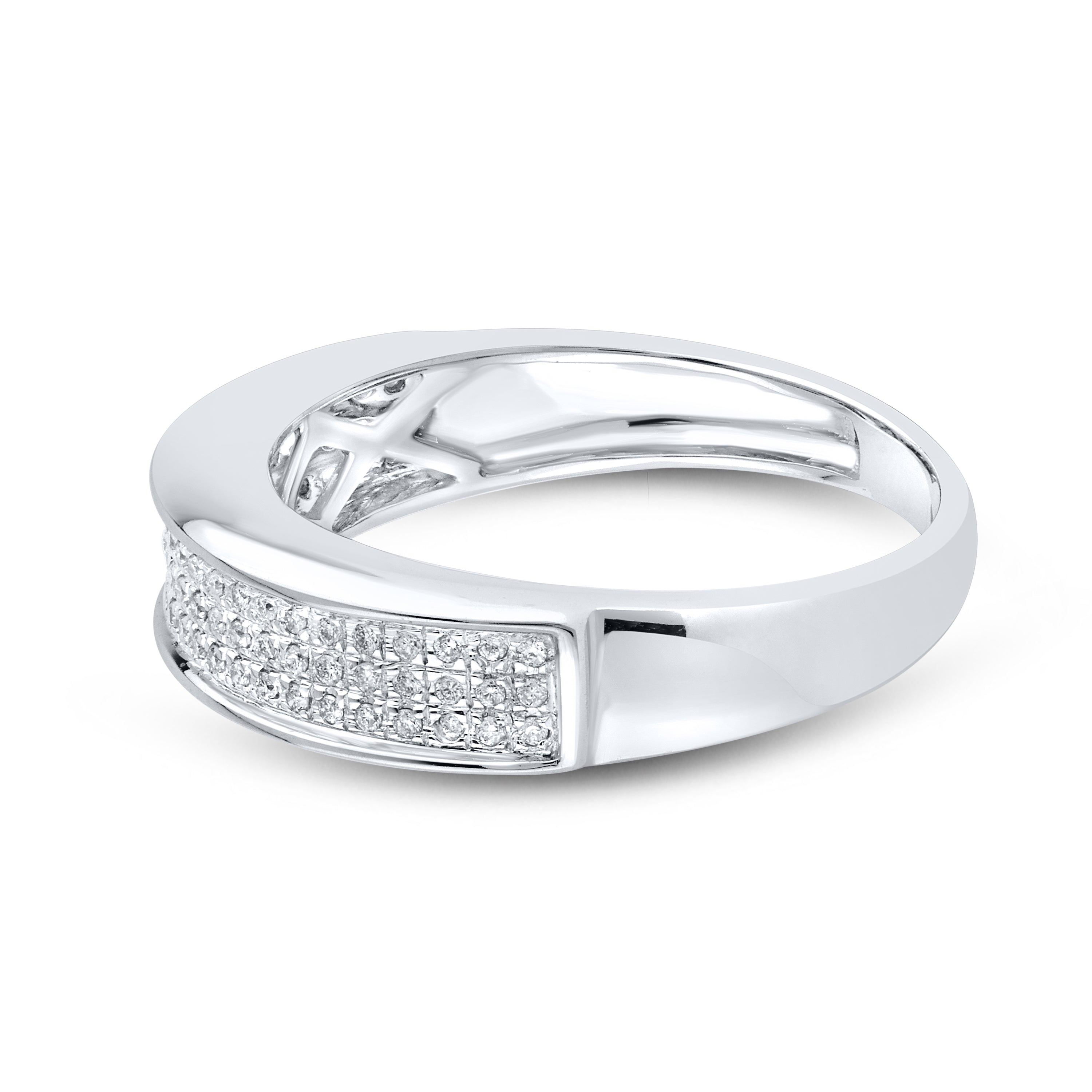 14KT WHITE GOLD 0.27 CTW MEN’S DIAMOND RING
