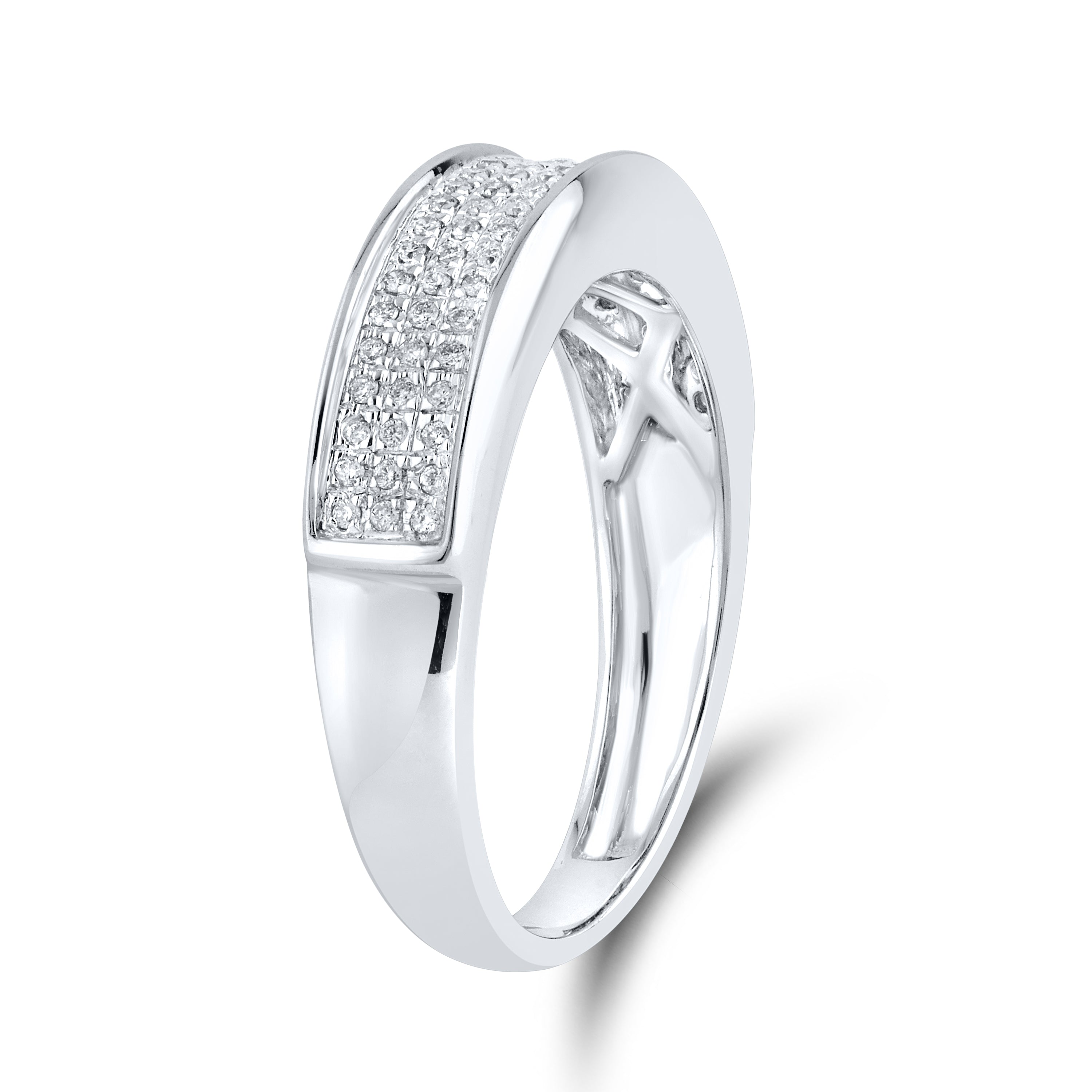 14KT WHITE GOLD 0.27 CTW MEN’S DIAMOND RING