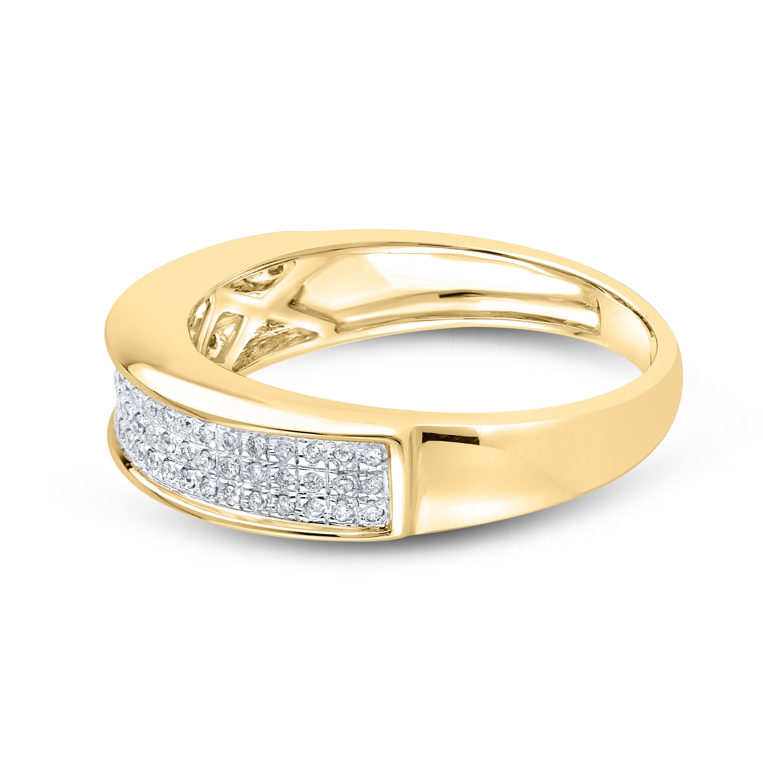 14KT YELLOW GOLD 0.29 CTW MEN’S DIAMOND RING