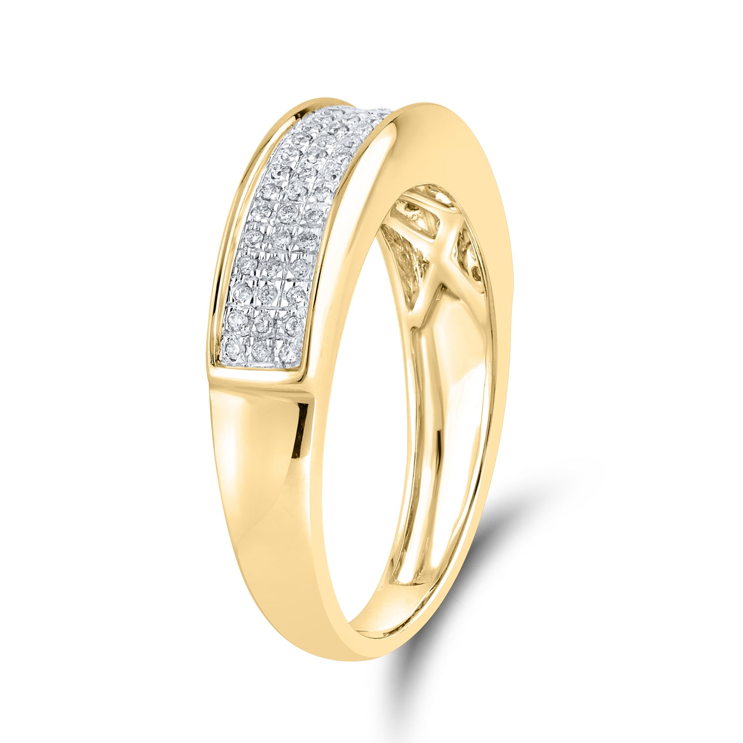 14KT YELLOW GOLD 0.29 CTW MEN’S DIAMOND RING