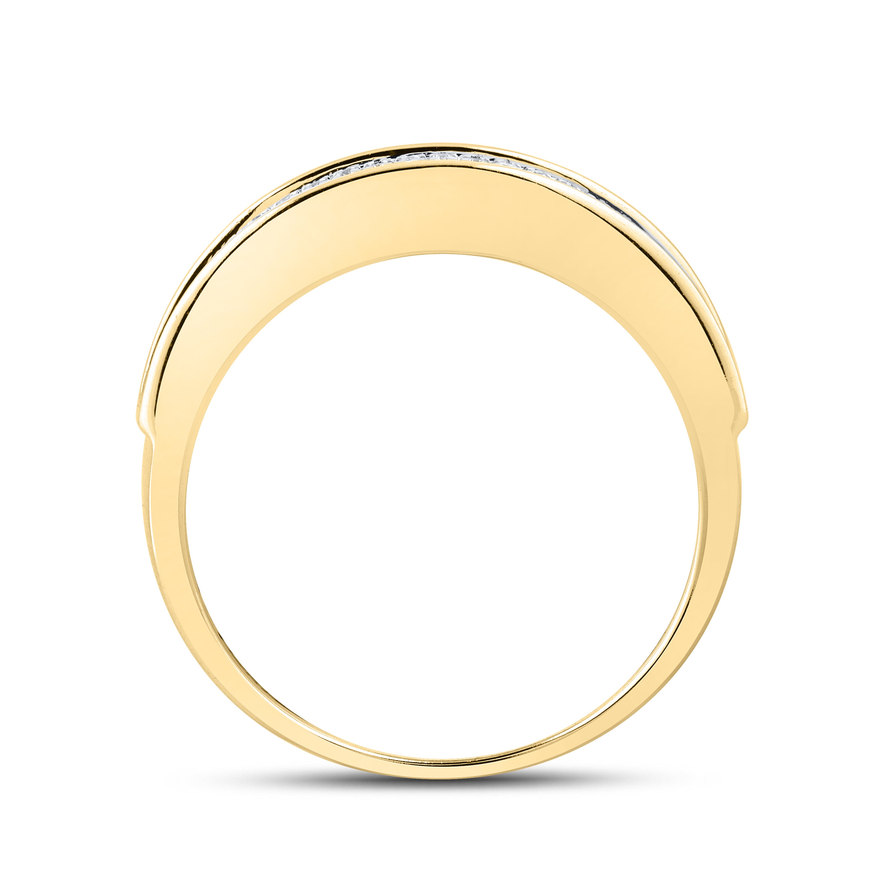 14KT YELLOW GOLD 0.29 CTW MEN’S DIAMOND RING