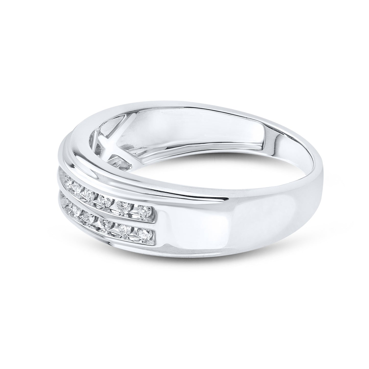 10KT WHITE GOLD 0.26 CTW MEN’S DIAMOND RING