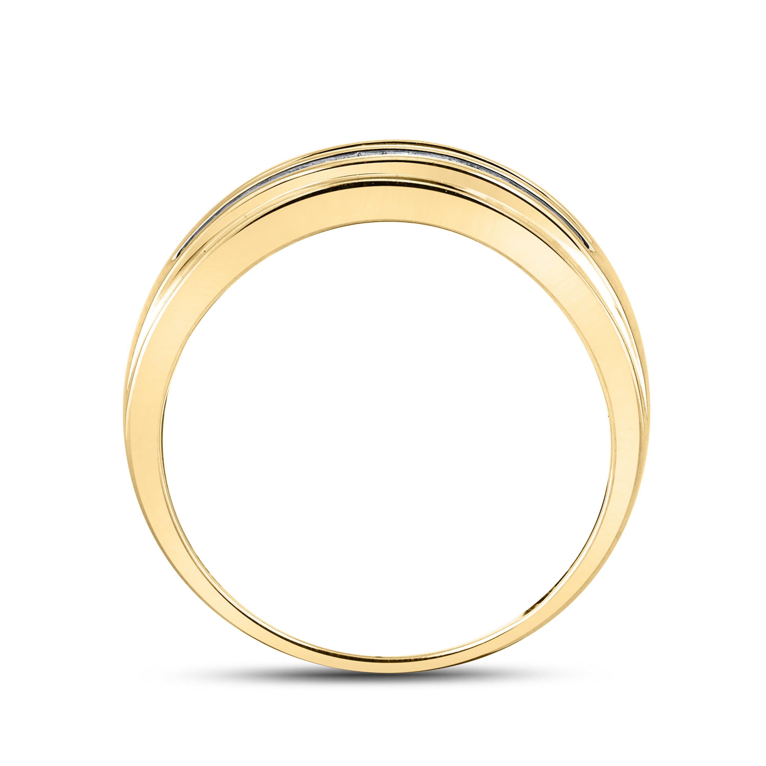 10KT YELLOW GOLD 0.24 CTW MEN’S DIAMOND RING