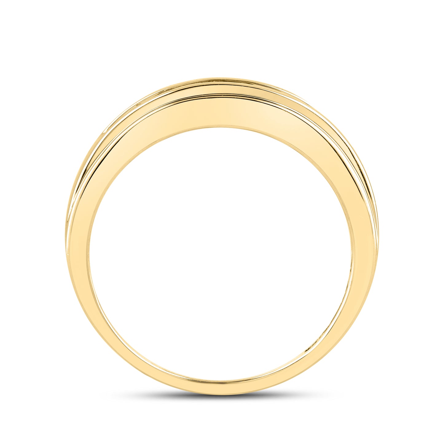 10KT YELLOW GOLD 0.12 CTW MEN’S DIAMOND RING