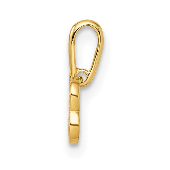 14kt Yellow Gold Madi K CZ Dog Bone Pendant