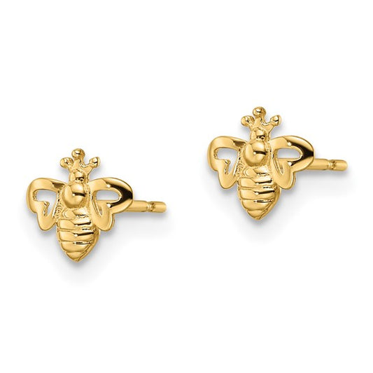 14kt Yellow Gold Madi K Bumble Bee Post Earrings