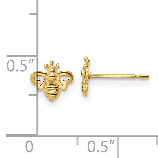14kt Yellow Gold Madi K Bumble Bee Post Earrings