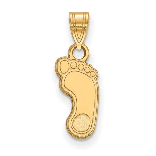 14kt Yellow Gold LogoArt University of North Carolina Tar Heel Small Pendant