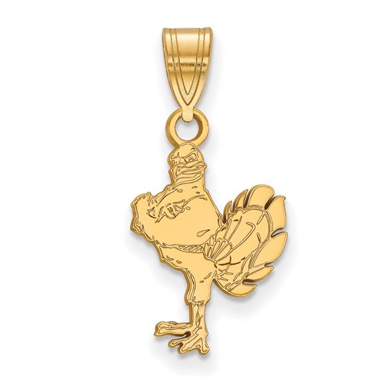 14kt Yellow Gold LogoArt Virginia Tech HokieBird Medium Pendant