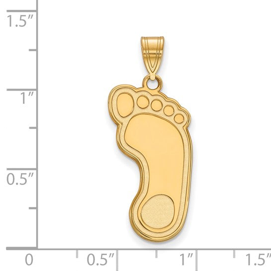 14kt Yellow Gold LogoArt University of North Carolina Tar Heel Extra Large Pendant