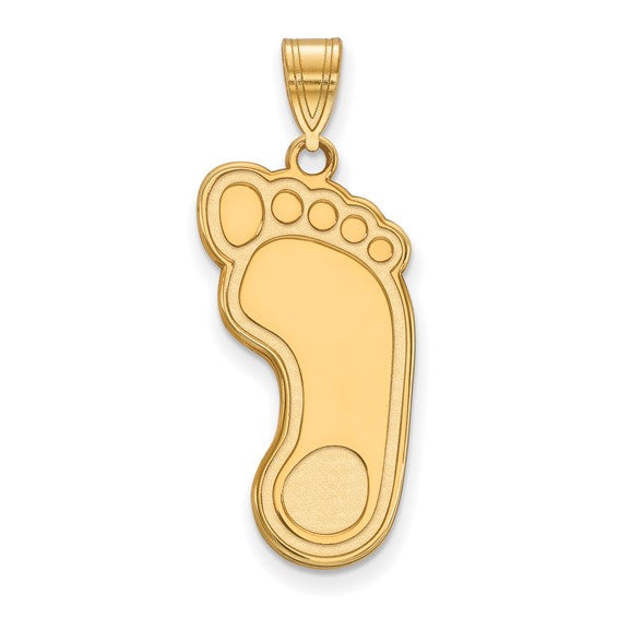 14kt Yellow Gold LogoArt University of North Carolina Tar Heel Extra Large Pendant