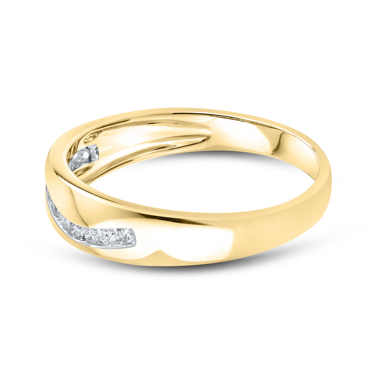 10kt Yellow Gold 0.26 CTW Ladies Natural Diamond band